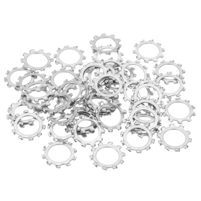 #ad #ad 50 Pcs Locking Washer M14 304 Stainless Steel External Tooth Washer Silver AU $18.39