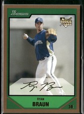 2007 Bowman Draft Picks & Prospects #BDP50 Ryan Braun Gold