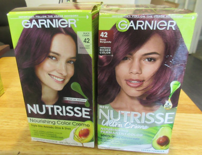 2X Garnier Nutrisse Nourishing Color Creme - 42 Deep Burgundy (Black Cherry)