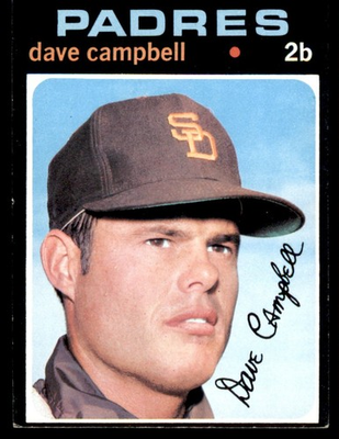 #ad 1971 Topps #46 Dave Campbell Padres $2.00