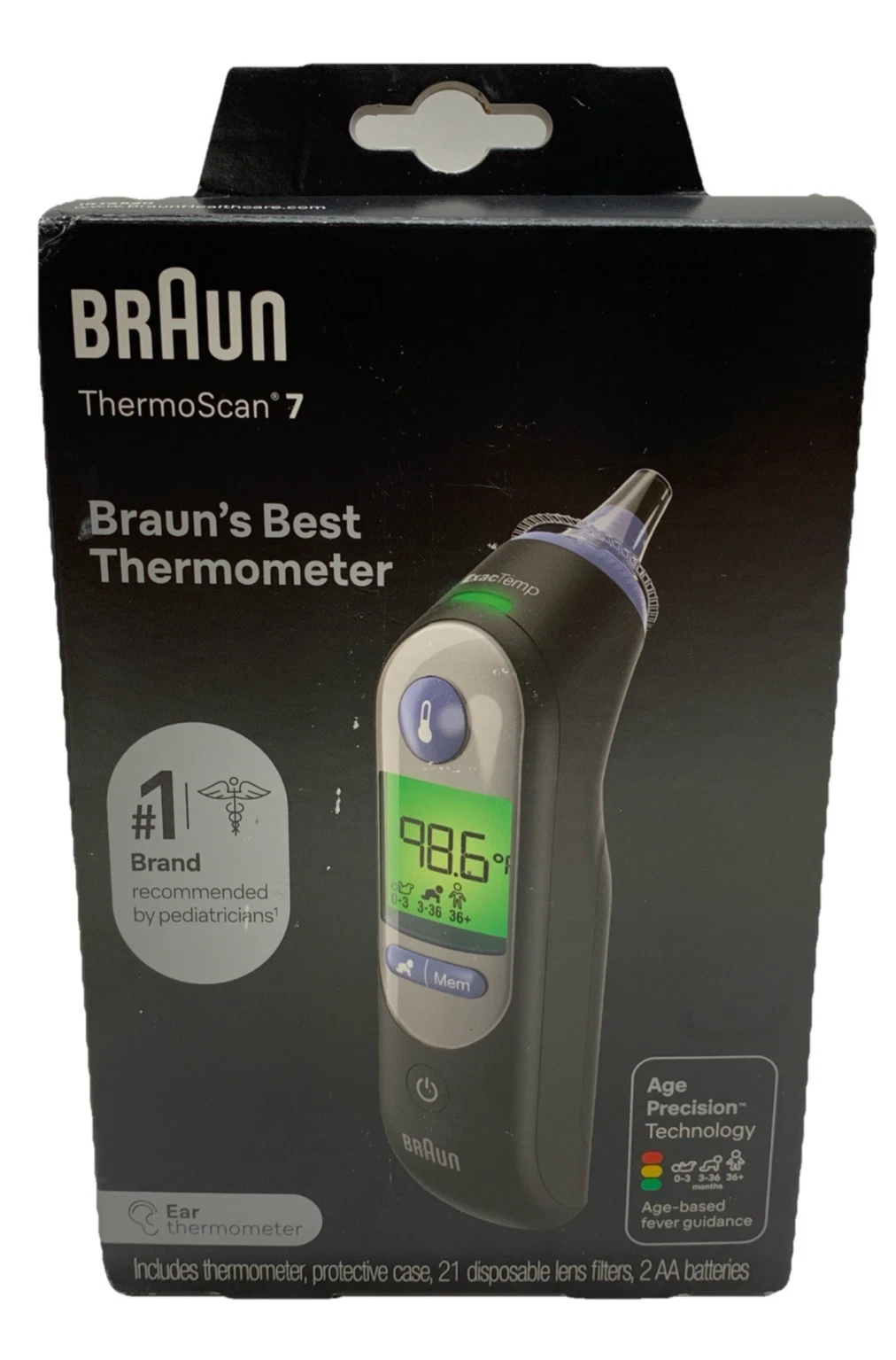 New Braun ThermoScan 7 Ear Thermometer IRT6520BUSV1 for Adults, Babies & Infants
Opens in a new wind