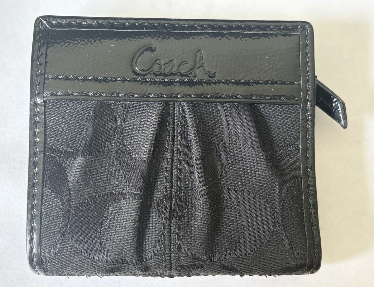 小物 Coach Soho Signature Flap Wallet Black coach soho pleated wallet products for sale | eBay