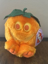 Vintage with Tags 1999 Puffkins  Jack  Orange Pumpkin Yellow Eyes Retired 5  