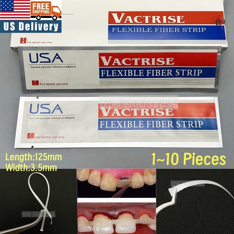 Dental Glass Fiber Splint Composite Resin Bonding Ribbon Flexible Fiber Strips