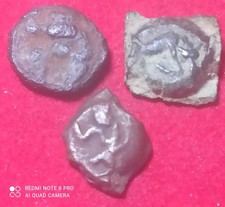 Hispania: 3 Monedas De 1/8 De Calco, EBUSUS, Ibiza Para Limpiar.