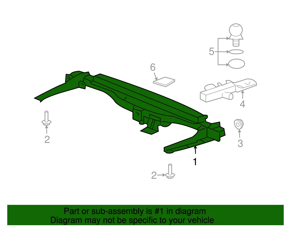 Enganche de remolque original Ford 6L8Z-17D826-B cantidad 1 Foto 2 de 4