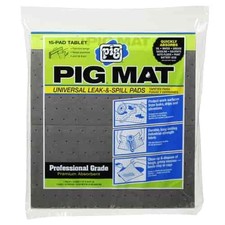 New Pig Universal Light-Weight Absorbent Mat Pads Tablet of 15 