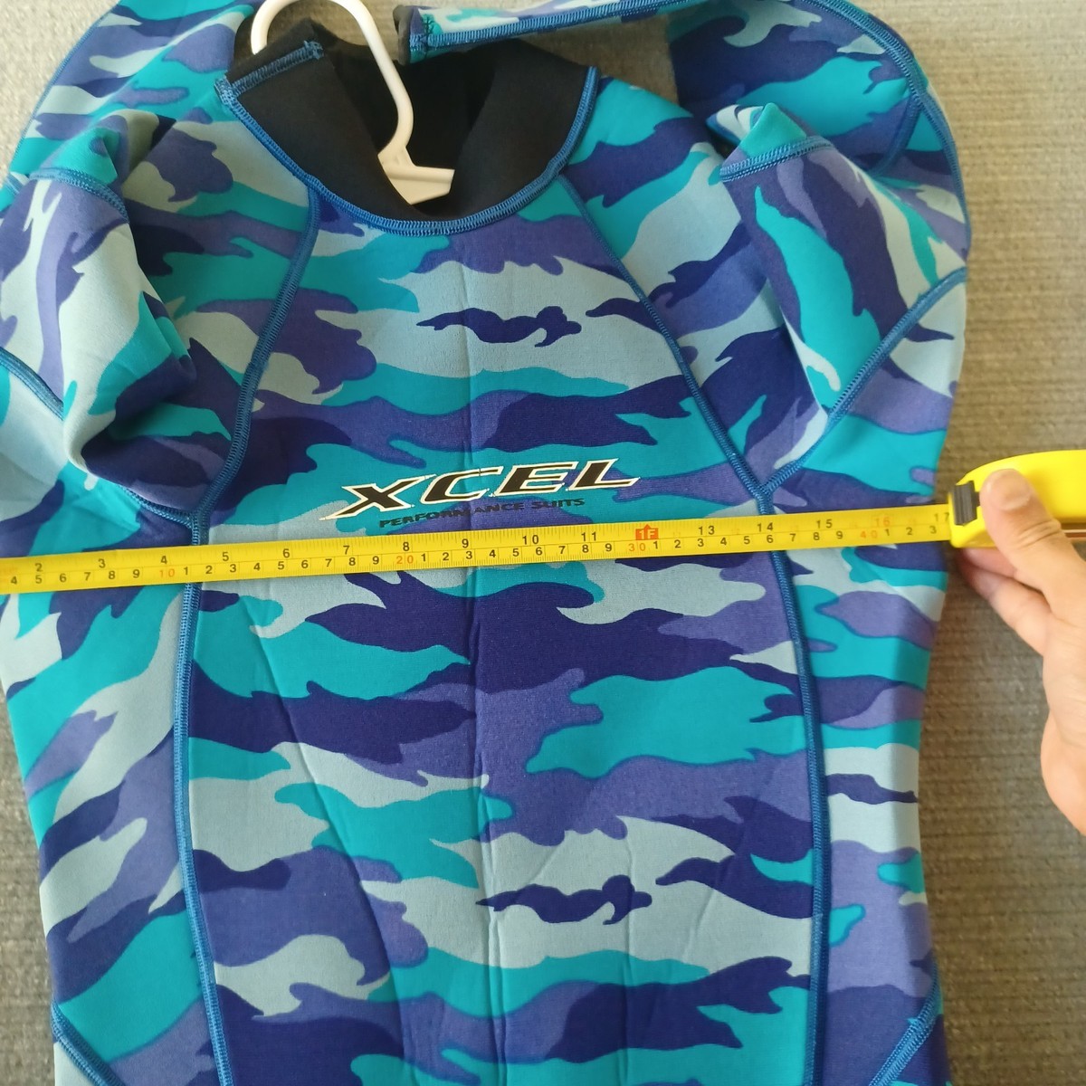Xcel Hawaii Wetsuit Mens Medium Blue Camo Full Body Surfing Diving