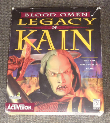 Blood Omen: Legacy of Kain - 1997 PC Big Box Computer Game - CIB, Sealed CD-ROM