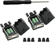 Connector DB9 RS232 D-SUB Serial Adapters 2 PCS Female Adapter 