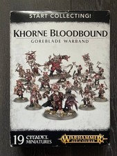 Warhammer 40K Start Collecting! Khorne Bloodbound Goreblade Warband Set OPEN BOX