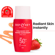 Dot  Key Strawberry Dew Tinted Sunscreen SPF 50 PA   50ml Free Shipping