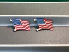 2 Vintage Marx 48 STAR TIN FLAGS For BATTLEGROUND Playsets