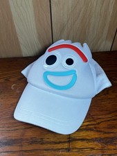 Disney Forky Toy Story 4 Hat Cap Snap Back White Blue Movie Kids Boys Youth Used