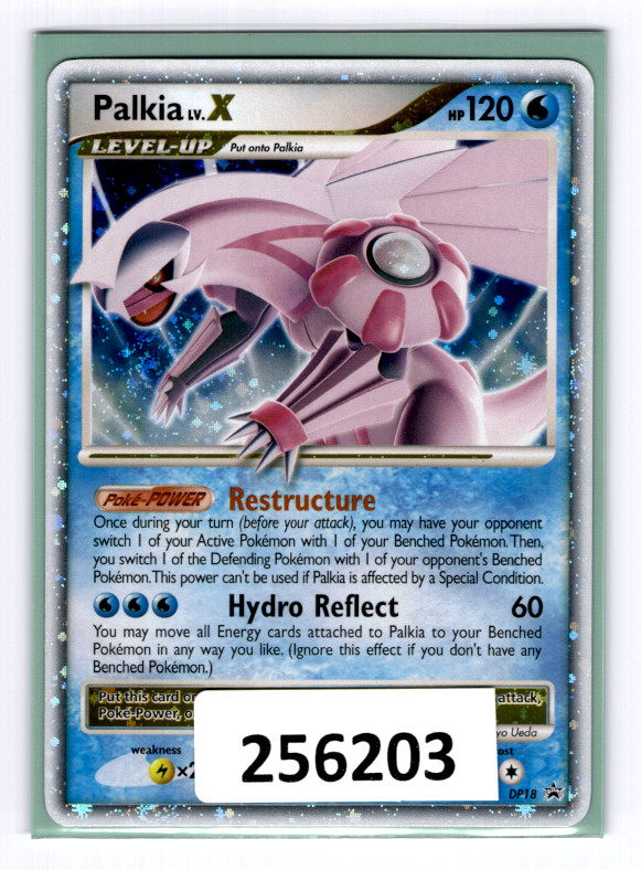 (256203) DP18 PALKIA LV.X Pokemon Diamond & Pearl Black Star Holofoil Promo Card