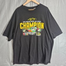 Kyle Busch 2015 Nascar Sprint Cup Series Championship Black Shirt For Men 3XL