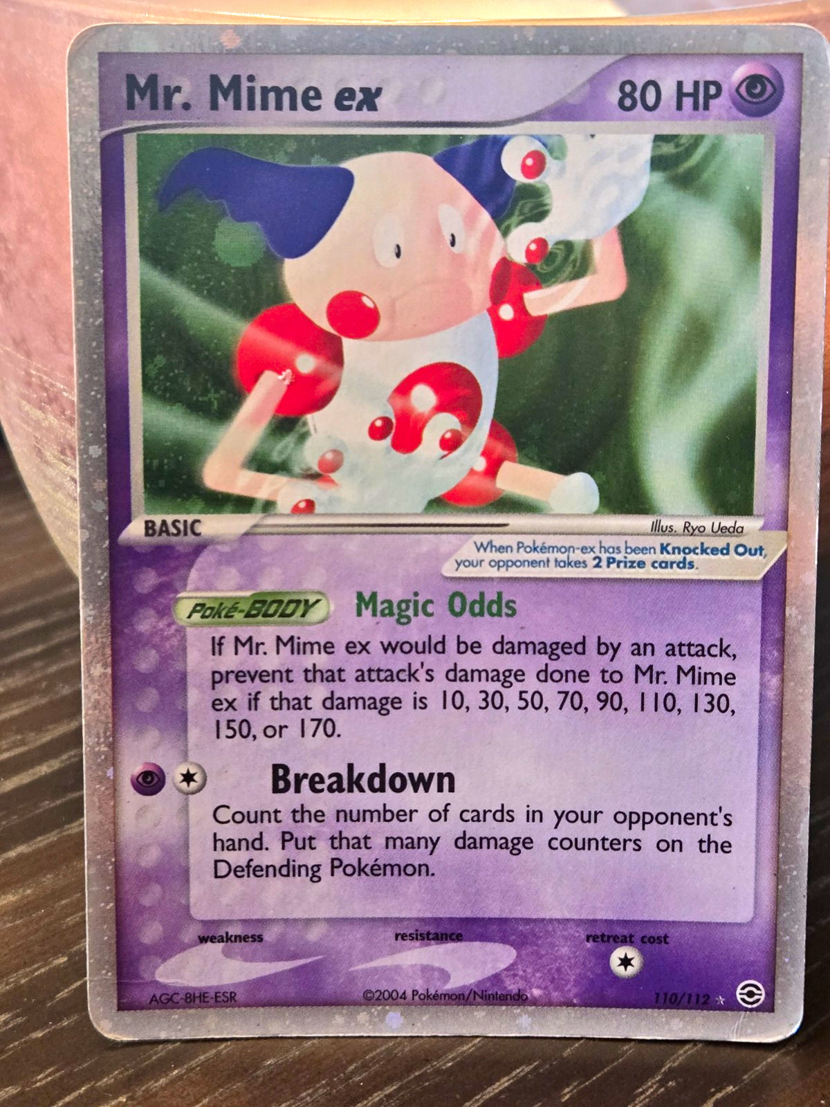 Pokémon TCG Mr. Mime ex 110/112 EX FireRed & LeafGreen Ultra Rare Holo Eng
