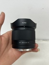Used Viltrox 20mm f/2.8 Sony E Mount Mirrorless Lens with Hood Front Rear Caps