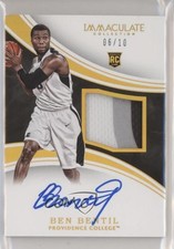 2016-17 Panini Immaculate Collegiate Gold 6/10 Ben Bentil #61 Patch Auto 0c3
