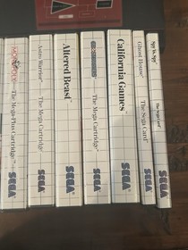 SEGA Master System Video Game Console 3 Controllers 19 Games Papers Hookups