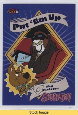 2024 Fleer Scooby Doo Put 'em Up! Stickers Sky Skeleton #9 READ 18d6