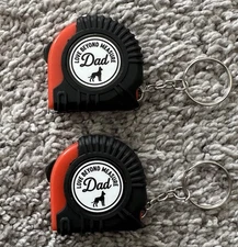 Great Dane 2 Pack Small Tape Measure Keychain Mini Retractable Dad Stocking Gift