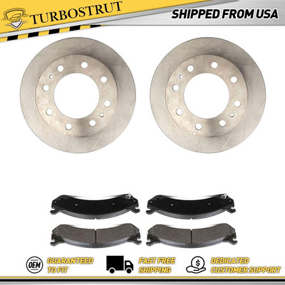 Front OE Brake Rotors Brake Pad fits 2002-2006 Chevrolet Avalanche 2500