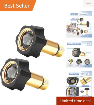 #ad Pressure Washer Pump Parts Water Inlet Fitting 3 4quot; Female to 3 8quot; Male Pres... $26.99