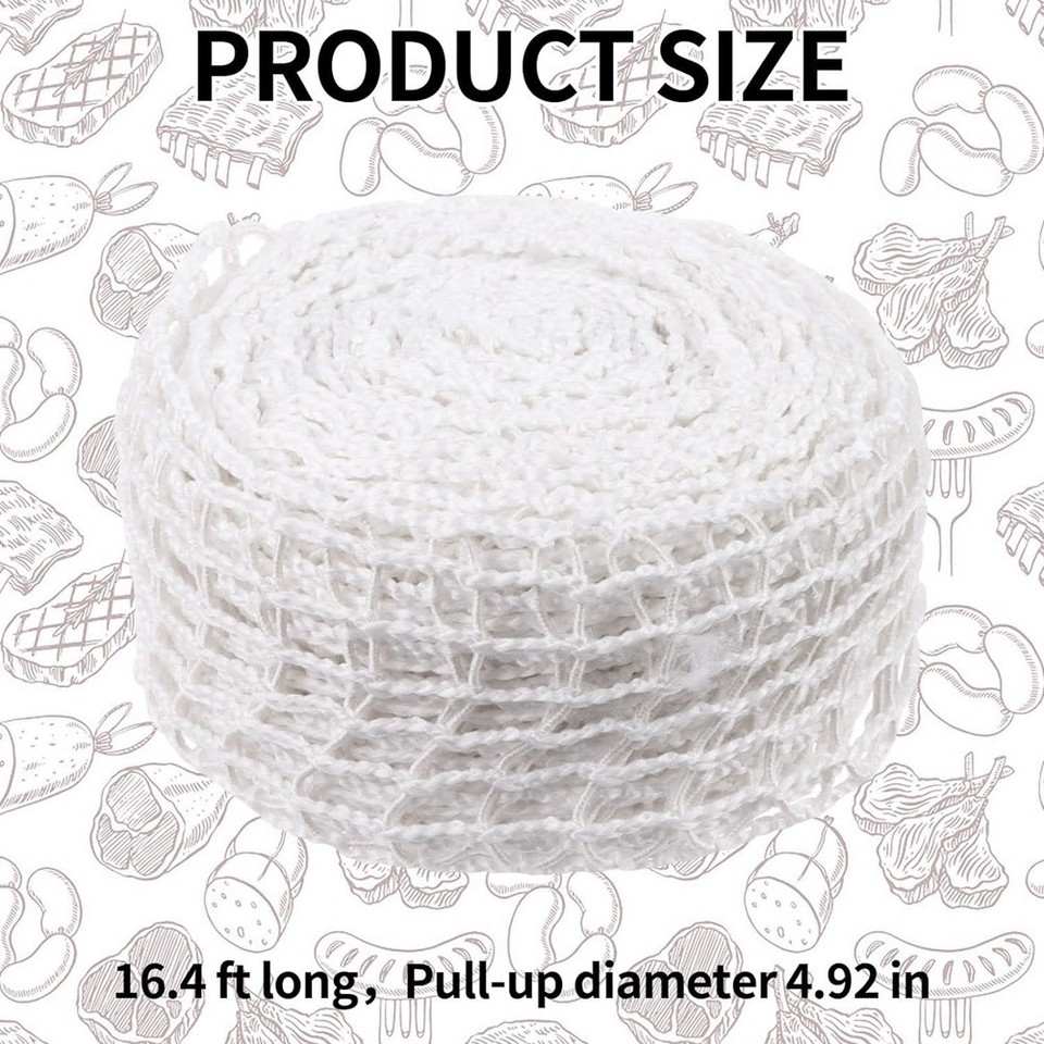 5M Meat Netting Roll,Size 18,Smoked Meat Poultry Ham Netting Meat ...
