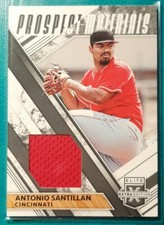 2019 ELITE EXTRA EDITION PROSPECT MATERIALS ANTONIO SANTILLAN JERSEY CIN REDS