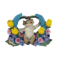 NIB Enesco Charming Tails "FRIENDS PUT A SMILE IN YOUR HEART" Figurine 4017672