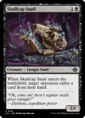 x1 Skullcap Snail LCI MTG 119 COMMON M/NM 1x
