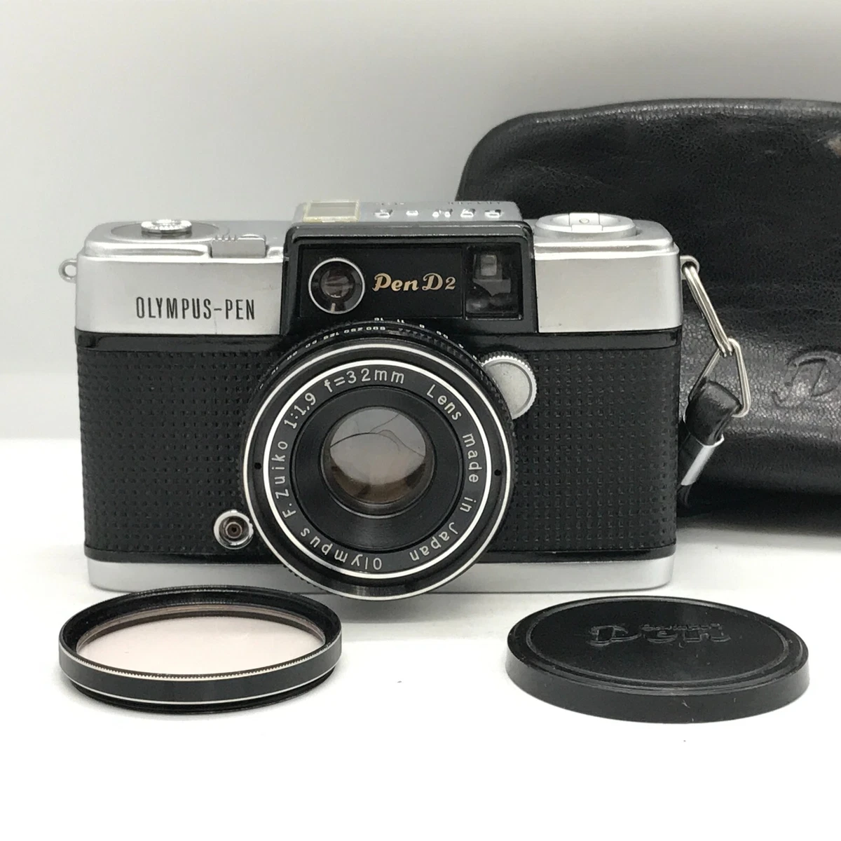 Olympus Pen D2 f/1.9 32mm Rangefinder Half Frame Film Camera -GOOD