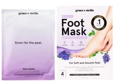 Grace & Stella 4 pairs Lavender dr. pedicure foot peeling mask -Sealed Box