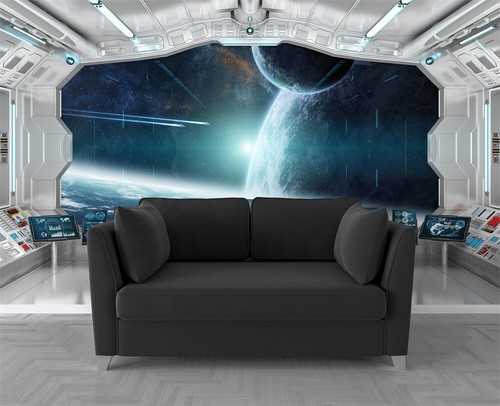 3D Universe Workshop Outer Space Self-Adhesive Wallpaper Wall Murals Poster - Picture 4 of 5
