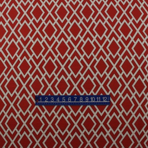 MILL CREEK TEVA FLAME GEOMETRIC DIAMOND TEXTURED COTTON FABRIC BY THE YARD 54"W - 第 2/6 張圖片