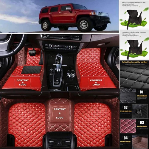 For Hummer H2 H3 Car Floor Mats Custom Waterproof Carpets Liners Pads Handmade - Imagen 19 de 35