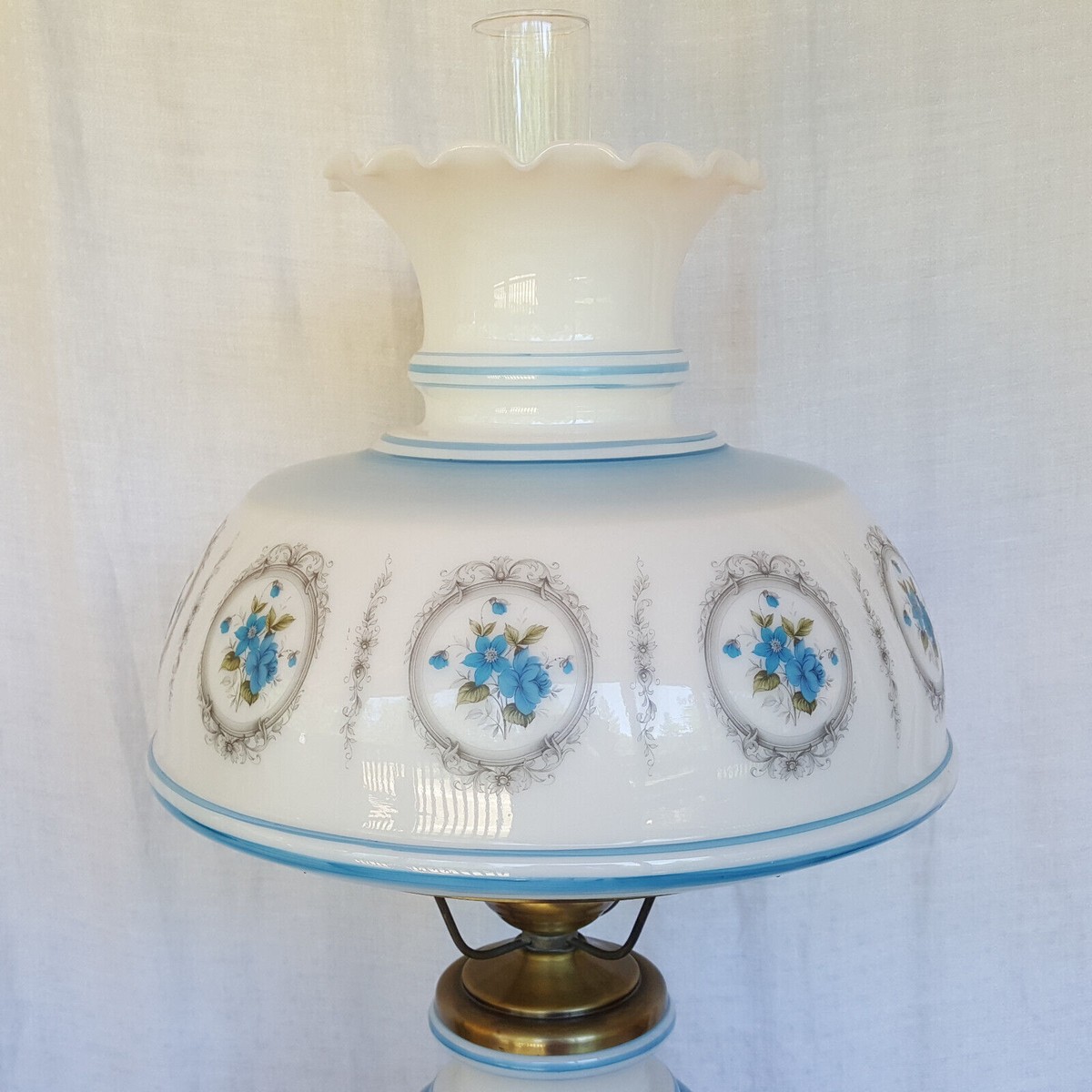 Rare VINTAGE 1967 Gone With The Wind Hurricane Table Lamp GIM 3083