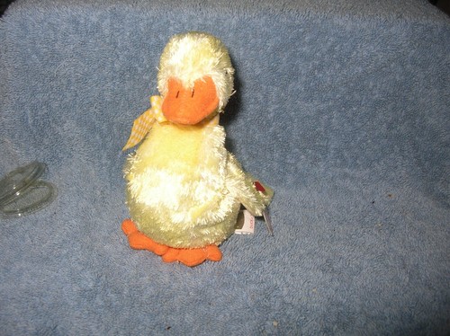 TY Beanie Baby DUCK-e the Duck (Internet Exclusive) (6 inch) B/N/W/T