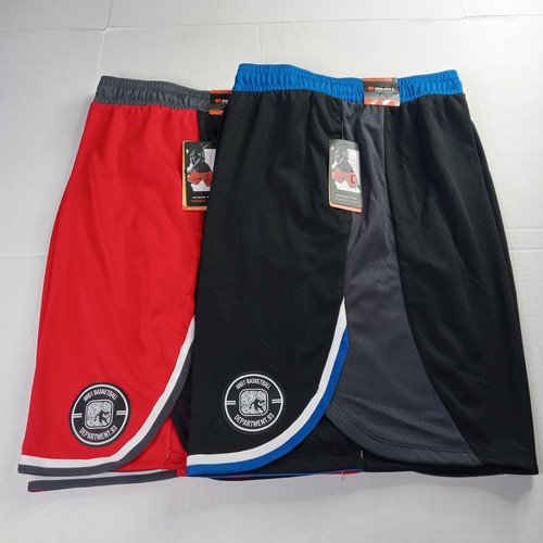 2 AND1 Basketball Shorts Men's 3XL Red Black Blue 10" Inseam Drawstring Pockets