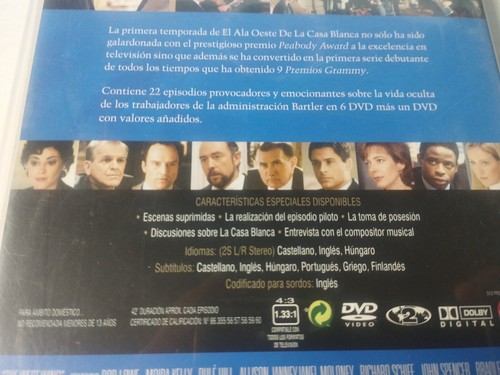 El Ala Oeste de la Casa Blanca Primera Temporada Completa 1999 - 7 x DVD - 3T - Imagen 7 de 9