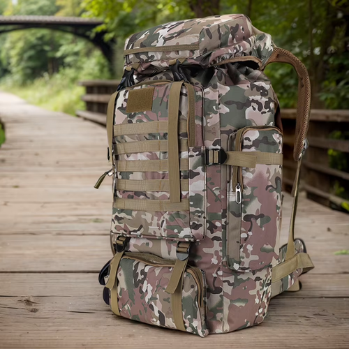 80L Wear-Resistant Oxford Cloth Mountaineering Rucksack, Backpack for Sports - Picture 2 of 14