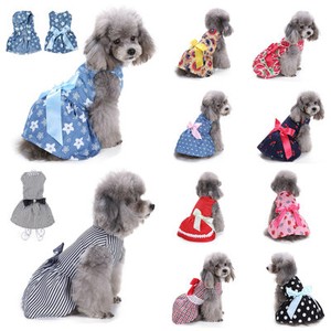 Small-Dog-Cat-Bow-Tutu-Dress-Lace-Skirt-Pet-Puppy-Princess-Apparel-Clothes-XS-L