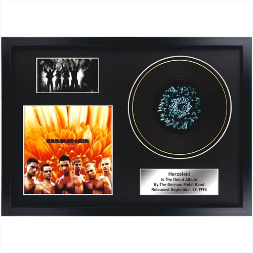 Rammstein – Herzeleid / Memorabilia / LP / Souvenir in black frame / interior