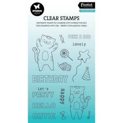 Studio Light Essentials Stamp Nr. 761, Peek A Boo Slider
