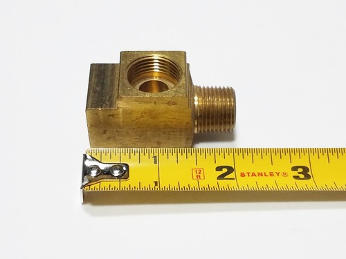(3) WEATHERHEAD 752x8 Brass 1/2" Tube OD x 3/8 MNPT Inverted Flare Male Run Tee - Picture 7 of 10