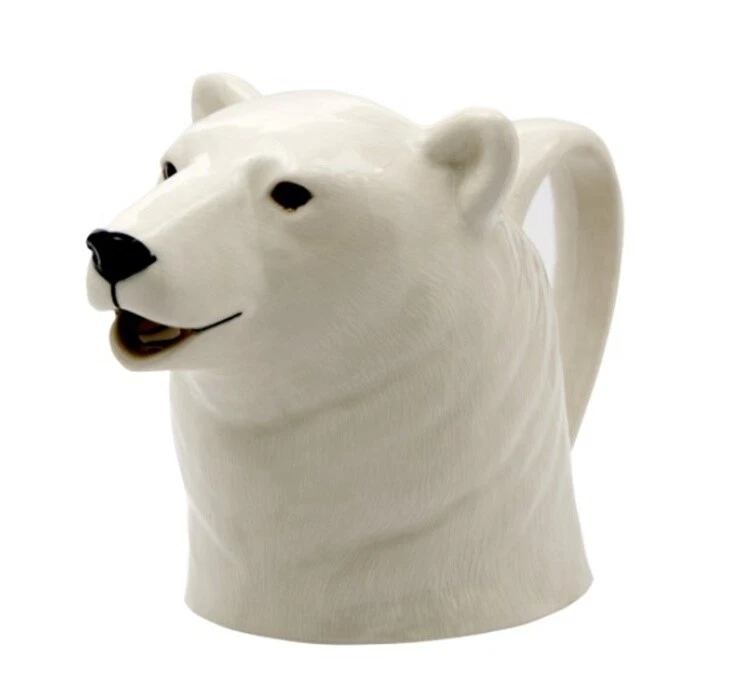 Polar Bear Figurine Jar Ceramic Pot Milk Syrup Honey Kitchen Collect Home Decor
Opens in a new windo
