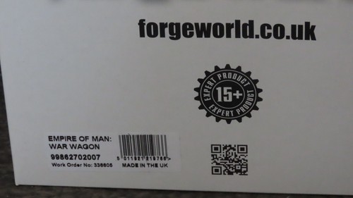 GamesWorkshop Warhammer The Old World Empire of Man War Wagon Forgeworld NIB New - Picture 2 of 10