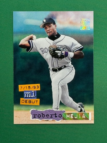 1994 Topps Stadium Club Serie 1 #21 Roberto Mejia Golden Rainbow Parallel