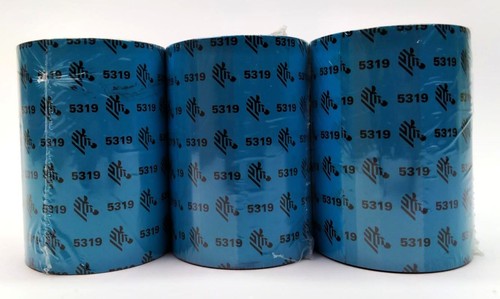 Zebra 4.33" x 1476' Performance 5319 Genuine OEM Ribbon 05319BK11045 - 3 Rolls - Picture 2 of 7